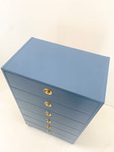 Afbeelding in Gallery-weergave laden, Blauwe Vintage Ladekast
