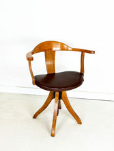 Load image into Gallery viewer, Vintage Draaibare Bureaustoel