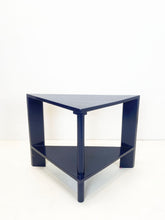 Afbeelding in Gallery-weergave laden, Blauwe Vintage Hoektafel