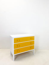 Afbeelding in Gallery-weergave laden, Gerestylde Ladekast, Geel/Wit