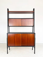 Load image into Gallery viewer, Vintage Wandkast, Mahonie en Skai