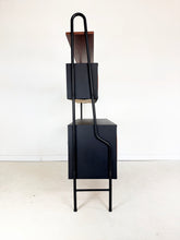 Load image into Gallery viewer, Vintage Wandkast, Mahonie en Skai