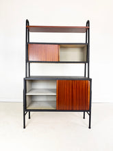 Load image into Gallery viewer, Vintage Wandkast, Mahonie en Skai