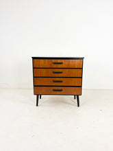 Load image into Gallery viewer, Scandinavisch Ladekast Teak / Zwart