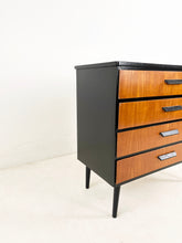 Load image into Gallery viewer, Scandinavisch Ladekast Teak / Zwart