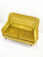 Load image into Gallery viewer, <tc>Yellow Velvet Sofa</tc>