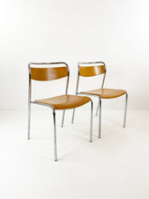 Afbeelding in Gallery-weergave laden, Chromen stoelen