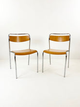 Afbeelding in Gallery-weergave laden, Chromen stoelen