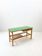 Load image into Gallery viewer, <tc>Green Teak Sidetable</tc>