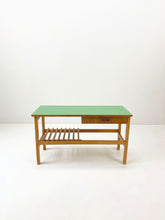 Load image into Gallery viewer, <tc>Green Teak Sidetable</tc>