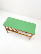 Load image into Gallery viewer, <tc>Green Teak Sidetable</tc>