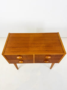 Vintage Teak Nachtkastje / Bijzetkastje