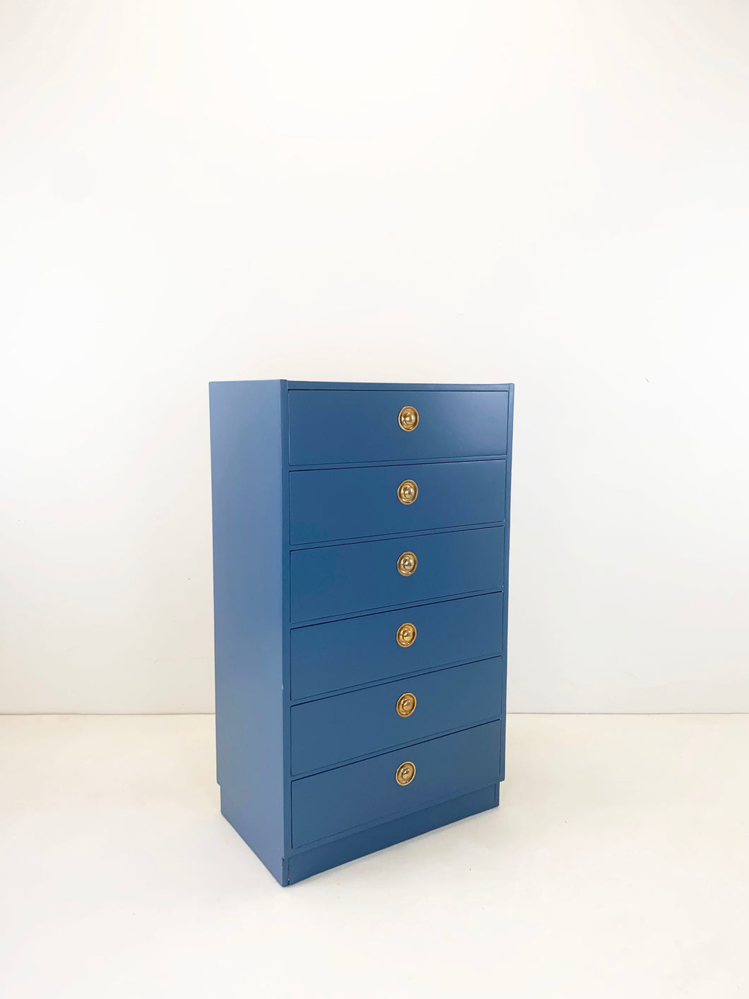Blauwe Vintage Ladekast