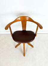 Afbeelding in Gallery-weergave laden, Vintage Draaibare Bureaustoel

