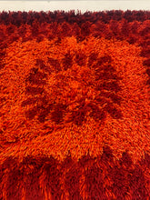 Load image into Gallery viewer, Vintage Wollen Vloerkleed &#39;Ryamatta&#39;
