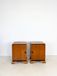 Art Deco Nachtkastjes (set van 2)
