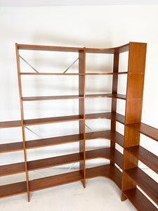 Grote Modulaire Teak Boekenkast