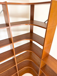 Grote Modulaire Teak Boekenkast