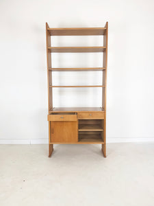 Scandinavische Eiken Boekenkast, jaren '60