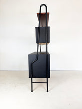 Afbeelding in Gallery-weergave laden, Vintage Wandkast, Mahonie en Skai
