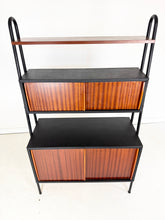 Afbeelding in Gallery-weergave laden, Vintage Wandkast, Mahonie en Skai
