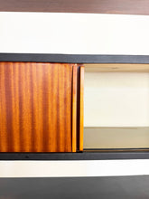 Afbeelding in Gallery-weergave laden, Vintage Wandkast, Mahonie en Skai
