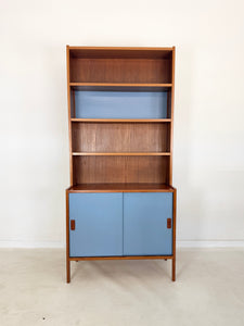 Zweedse Vintage Wandkast / Boekenkast (set van 3 kasten)