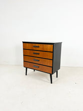 Load image into Gallery viewer, Scandinavisch Ladekast Teak / Zwart
