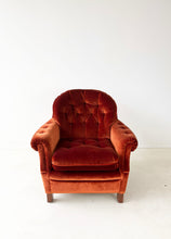 Afbeelding in Gallery-weergave laden, Roestoranje Fluwelen Fauteuil
