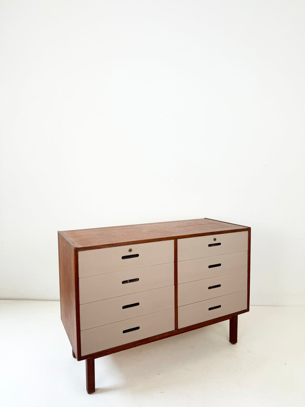 Opgeknapte Teak Vintage Ladekast