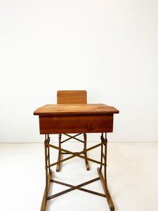 Zweedse Vintage Schoolbank