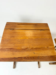 Zweedse Vintage Schoolbank