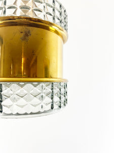 Brass Crystal Hanging Lamp