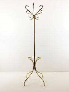 Gold plated coat rack