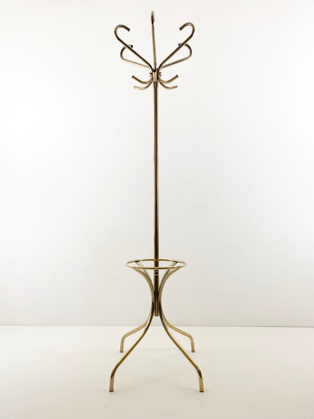 Gold plated coat rack
