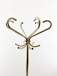 Gold plated coat rack