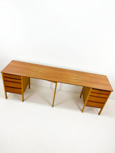 Load image into Gallery viewer, Scandinavian Teak Double Desk
