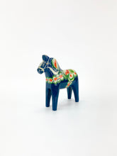 Load image into Gallery viewer, Blue Dalahäst / Dala Horse
