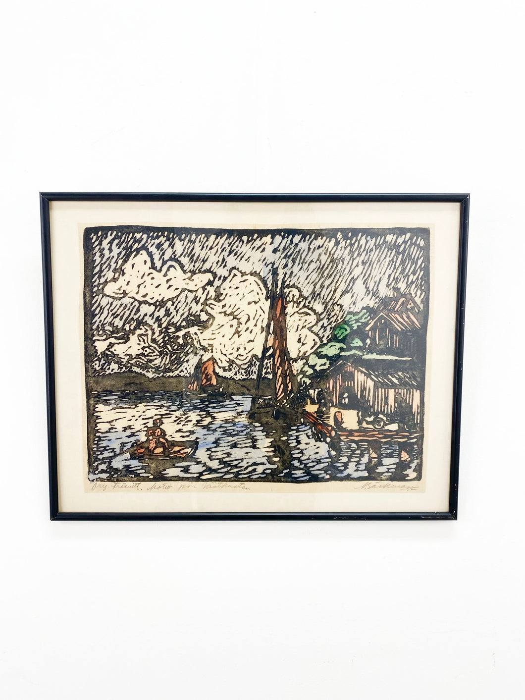 Kleuren Lithografie uit 1932