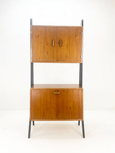 Vintage Teak Keukenkast / Wandkast