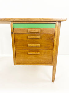 Desk With Green Leaf