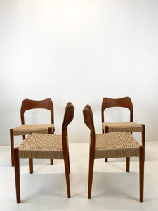 Arne Hovmand-Olsen, Mogens Kold - Eetkamer stoelen (set van 4)