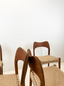 Arne Hovmand-Olsen, Mogens Kold - Eetkamer stoelen (set van 4)