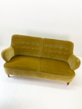Load image into Gallery viewer, &lt;transcy&gt;Yellow Velvet Sofa&lt;/transcy&gt;

